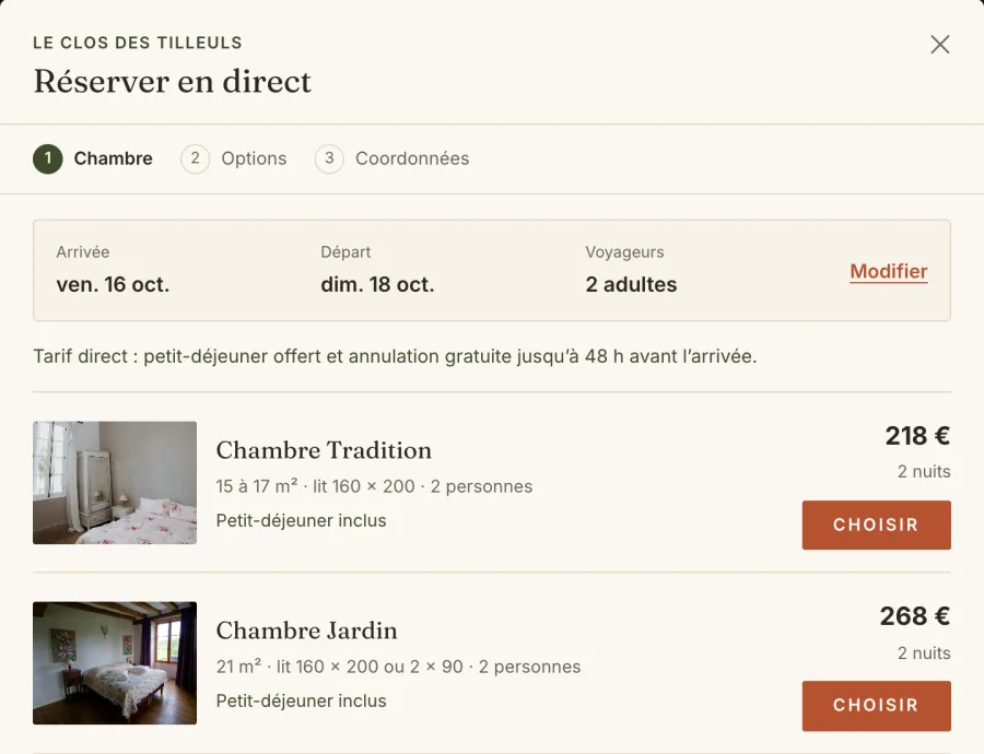 Votre moteur, intégré au site