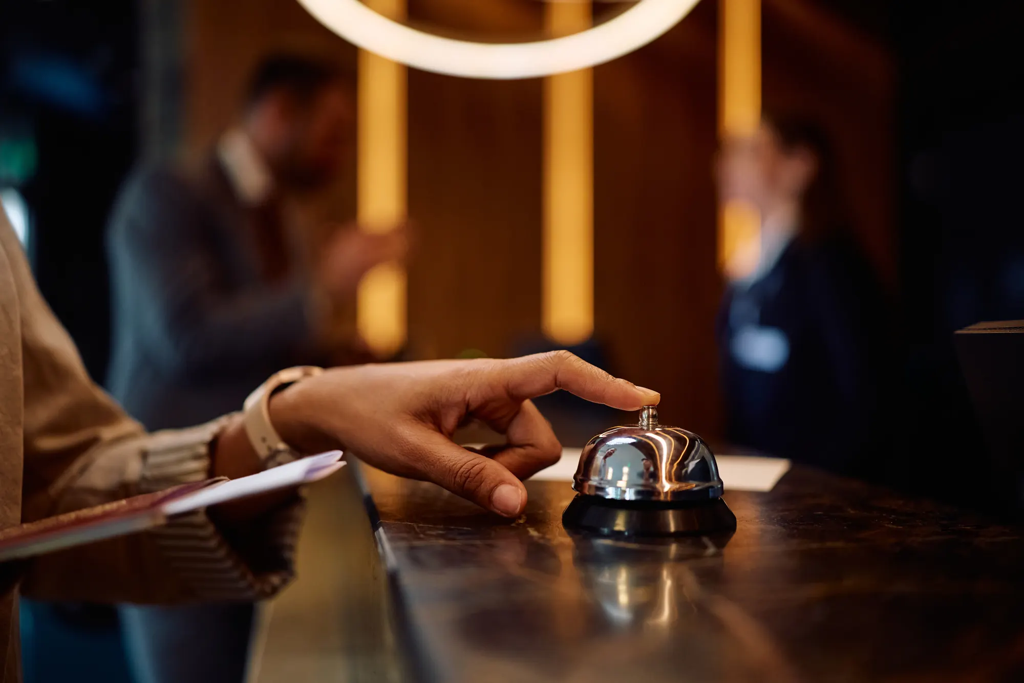 Réception d’un hôtel
